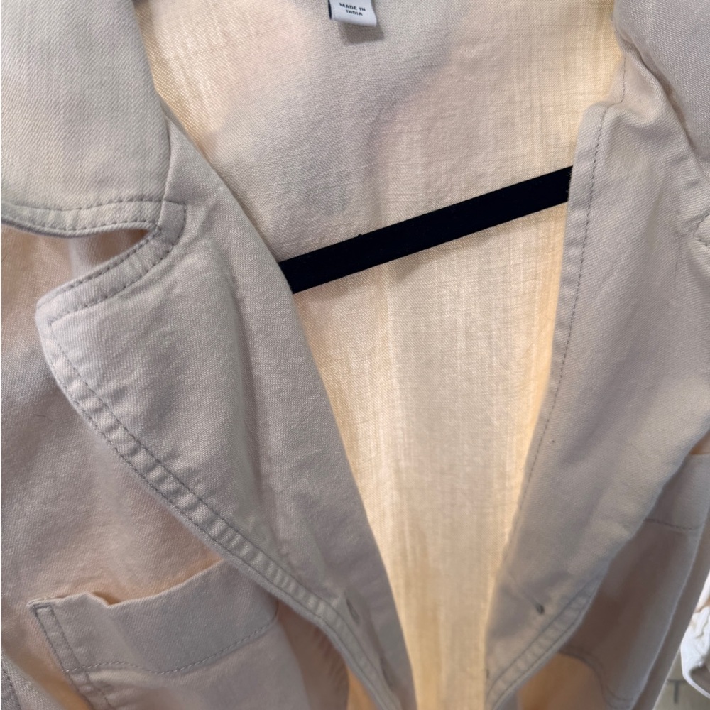 Banana Republic Cream Button-Up Jumpsuit - Picture 5 of 8